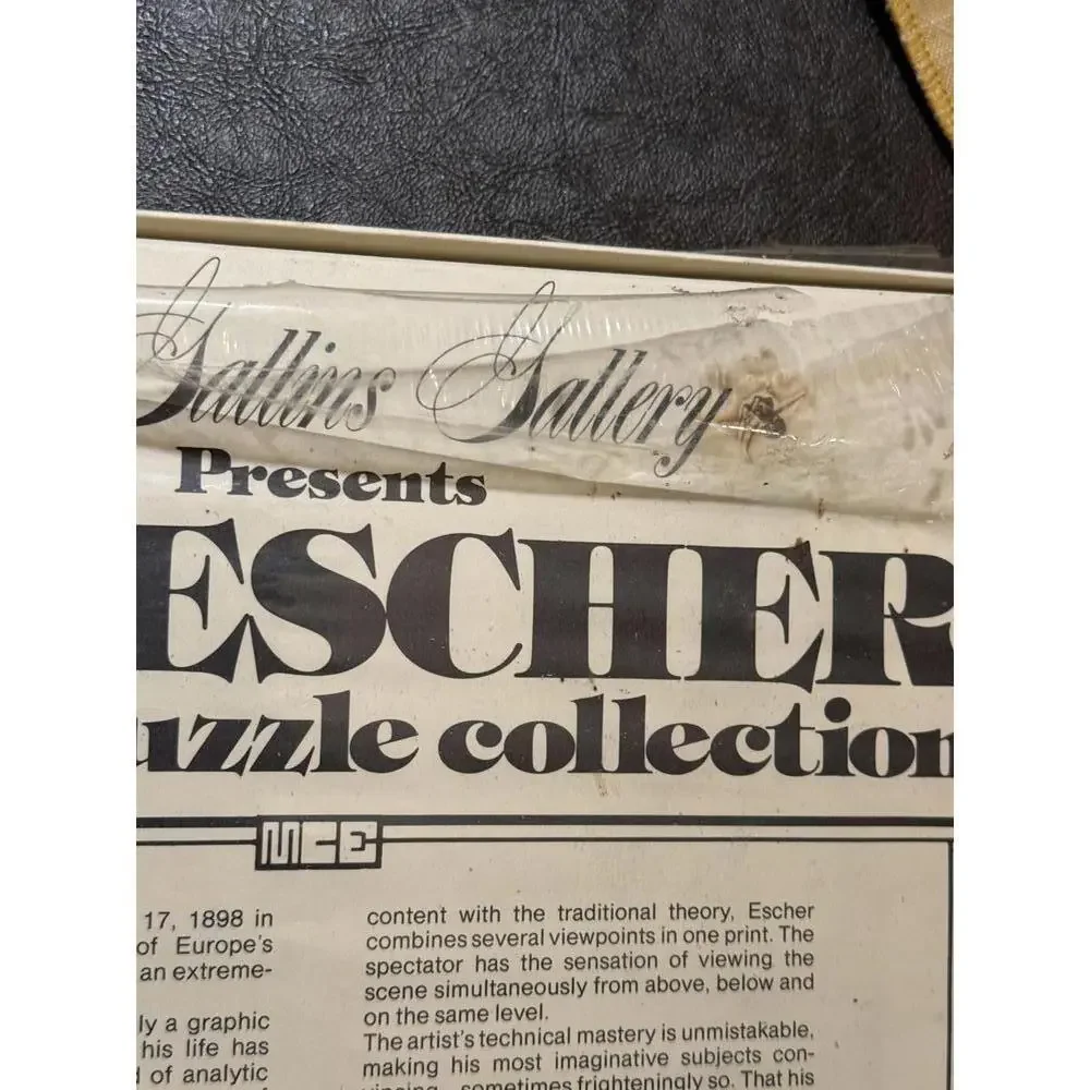 VTG M.C. Escher Jigsaw Puzzle Collection - Three Worlds - Sealed - Picture 5 of 5